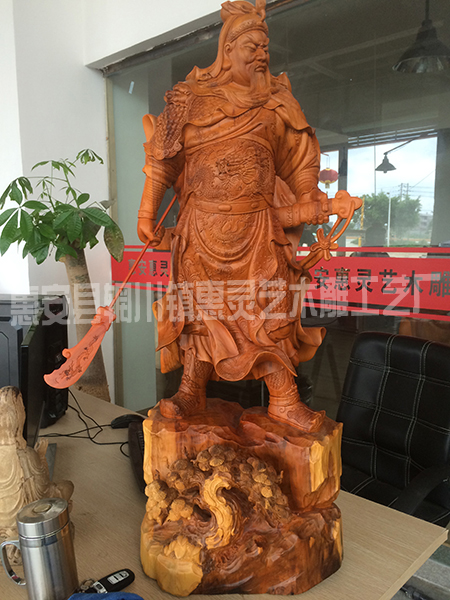 关公木雕工艺品 关公木雕工艺品